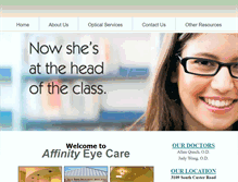 Tablet Screenshot of affinityeye.com